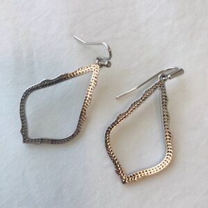 ⭕️🍓 KENDRA SCOTT French wire Elegant Silver Teardrop Earrings